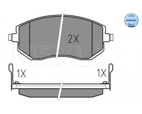 Brake Pad Set, disc brake MEYLE-ORIGINAL Quality 025 238 6517/W