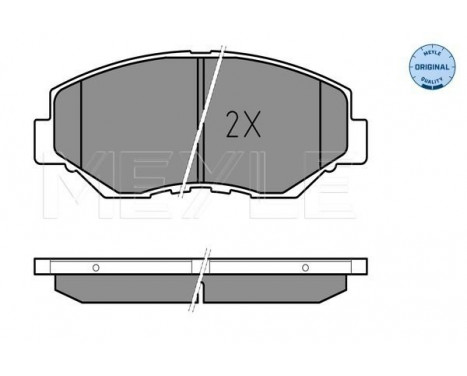 Brake Pad Set, disc brake MEYLE-ORIGINAL Quality 025 238 6817, Image 2