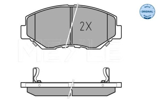 Brake Pad Set, disc brake MEYLE-ORIGINAL Quality 025 238 6817, Image 2