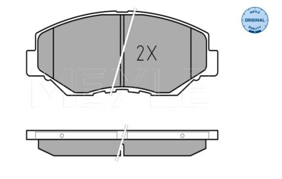 Brake Pad Set, disc brake MEYLE-ORIGINAL Quality 025 238 6817, Image 3