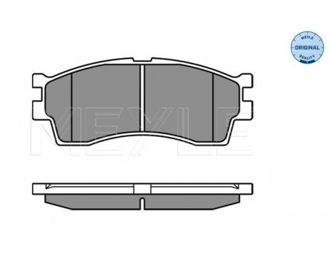 Brake Pad Set, disc brake MEYLE-ORIGINAL Quality 025 238 7316/W