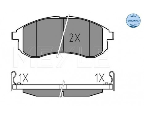 Brake Pad Set, disc brake MEYLE-ORIGINAL Quality 025 238 7914/W