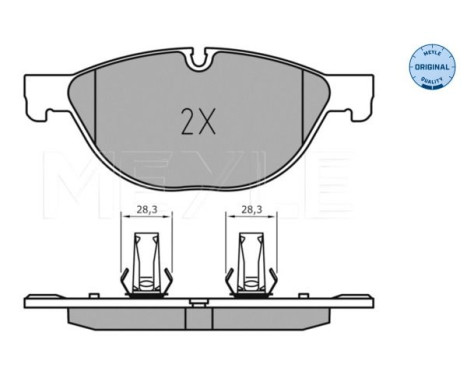 Brake Pad Set, disc brake MEYLE-ORIGINAL Quality 025 238 9518, Image 2