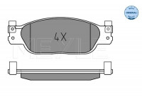 Brake Pad Set, disc brake MEYLE-ORIGINAL Quality 025 239 0818