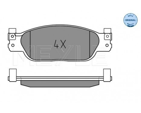 Brake Pad Set, disc brake MEYLE-ORIGINAL Quality 025 239 0818