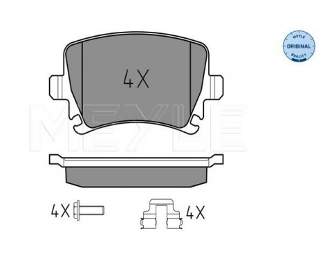 Brake Pad Set, disc brake MEYLE-ORIGINAL Quality 025 239 1417