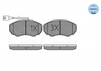 Brake Pad Set, disc brake MEYLE-ORIGINAL Quality 025 239 1719/W
