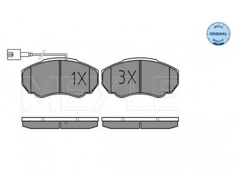 Brake Pad Set, disc brake MEYLE-ORIGINAL Quality 025 239 1719/W