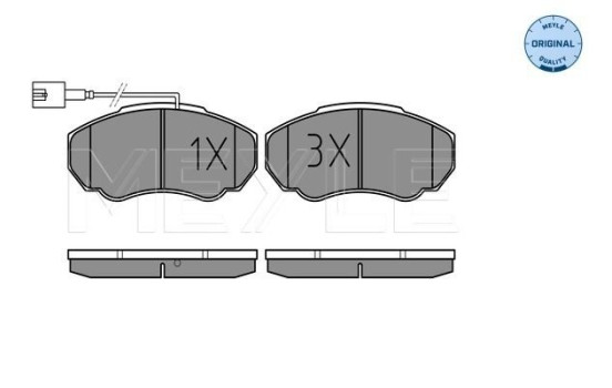 Brake Pad Set, disc brake MEYLE-ORIGINAL Quality 025 239 1719/W