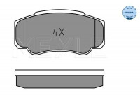 Brake Pad Set, disc brake MEYLE-ORIGINAL Quality 025 239 2120