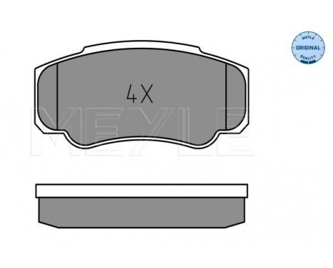 Brake Pad Set, disc brake MEYLE-ORIGINAL Quality 025 239 2120