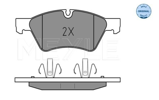 Brake Pad Set, disc brake MEYLE-ORIGINAL Quality 025 239 2221