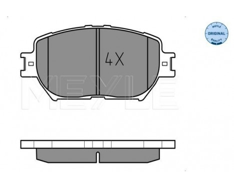 Brake Pad Set, disc brake MEYLE-ORIGINAL Quality 025 239 2817