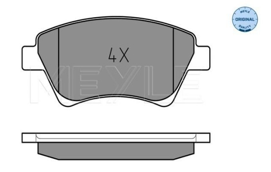 Brake Pad Set, disc brake MEYLE-ORIGINAL Quality 025 239 3018