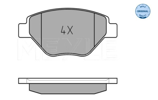 Brake Pad Set, disc brake MEYLE-ORIGINAL Quality 025 239 3418, Image 2