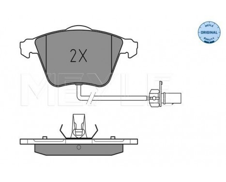 Brake Pad Set, disc brake MEYLE-ORIGINAL Quality 025 239 5020/W