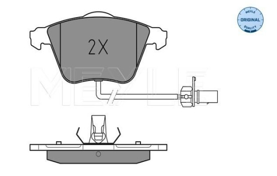 Brake Pad Set, disc brake MEYLE-ORIGINAL Quality 025 239 5020/W