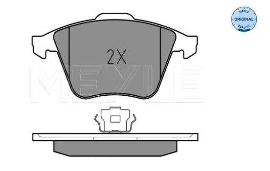 Brake Pad Set, disc brake MEYLE-ORIGINAL Quality 025 239 5020/W, Image 2
