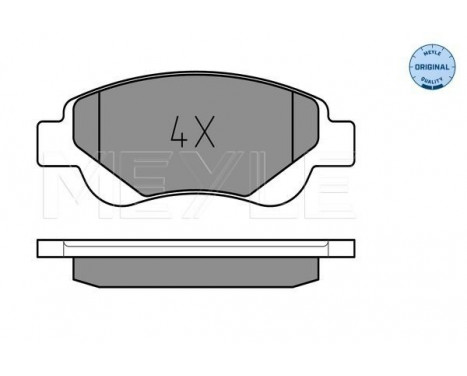 Brake Pad Set, disc brake MEYLE-ORIGINAL Quality 025 239 5917