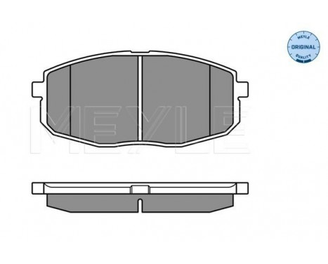 Brake Pad Set, disc brake MEYLE-ORIGINAL Quality 025 239 6617/W