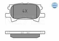 Brake Pad Set, disc brake MEYLE-ORIGINAL Quality 025 239 6715