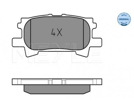 Brake Pad Set, disc brake MEYLE-ORIGINAL Quality 025 239 6715