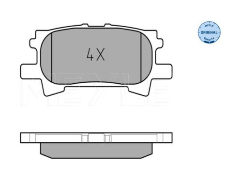 Brake Pad Set, disc brake MEYLE-ORIGINAL Quality 025 239 6715, Image 2
