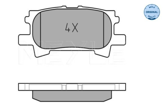Brake Pad Set, disc brake MEYLE-ORIGINAL Quality 025 239 6715, Image 2