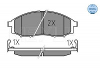 Brake Pad Set, disc brake MEYLE-ORIGINAL Quality 025 239 7017/W