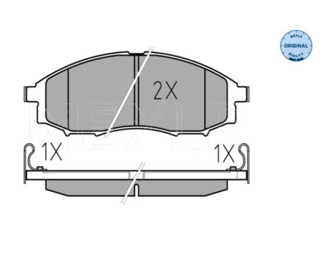 Brake Pad Set, disc brake MEYLE-ORIGINAL Quality 025 239 7017/W, Image 2