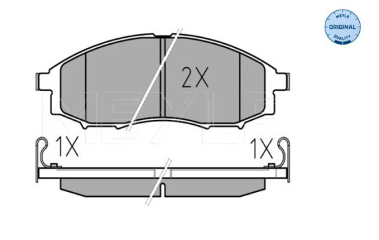 Brake Pad Set, disc brake MEYLE-ORIGINAL Quality 025 239 7017/W, Image 2