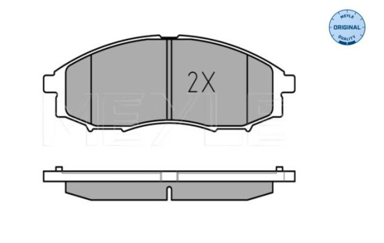 Brake Pad Set, disc brake MEYLE-ORIGINAL Quality 025 239 7017/W, Image 3