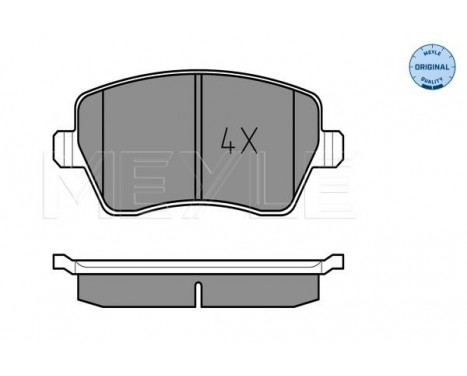 Brake Pad Set, disc brake MEYLE-ORIGINAL Quality 025 239 7317