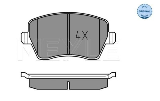 Brake Pad Set, disc brake MEYLE-ORIGINAL Quality 025 239 7317