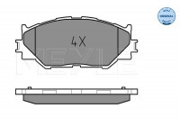 Brake Pad Set, disc brake MEYLE-ORIGINAL Quality 025 239 8317