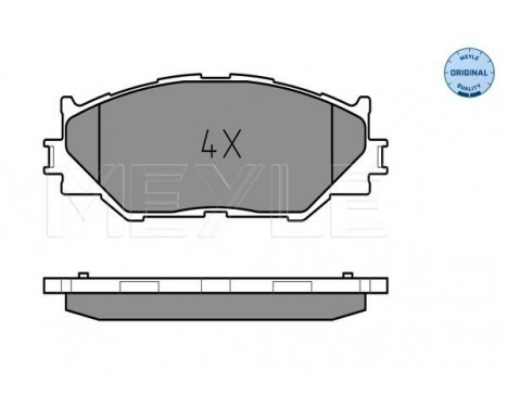 Brake Pad Set, disc brake MEYLE-ORIGINAL Quality 025 239 8317