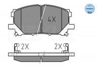Brake Pad Set, disc brake MEYLE-ORIGINAL Quality 025 239 8916