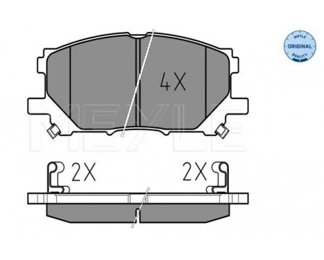 Brake Pad Set, disc brake MEYLE-ORIGINAL Quality 025 239 8916