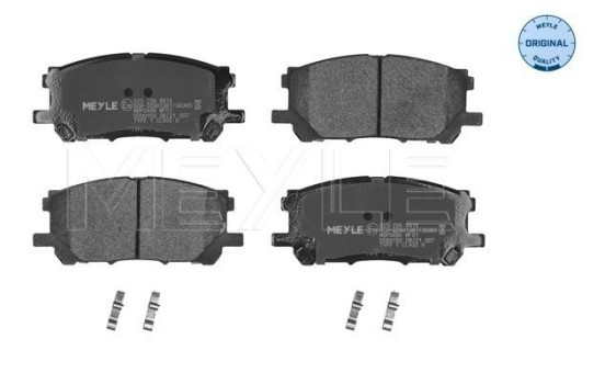 Brake Pad Set, disc brake MEYLE-ORIGINAL Quality 025 239 8916
