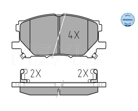 Brake Pad Set, disc brake MEYLE-ORIGINAL Quality 025 239 8916, Image 2