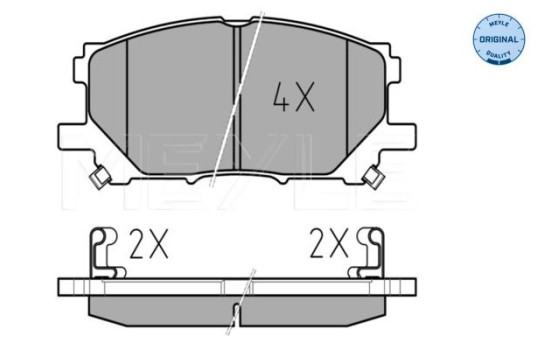 Brake Pad Set, disc brake MEYLE-ORIGINAL Quality 025 239 8916, Image 2