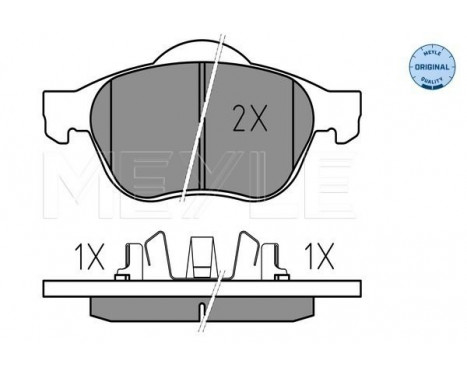 Brake Pad Set, disc brake MEYLE-ORIGINAL Quality 025 239 9617/W