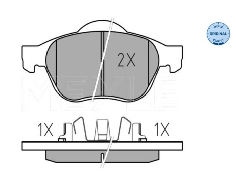 Brake Pad Set, disc brake MEYLE-ORIGINAL Quality 025 239 9617/W, Image 2