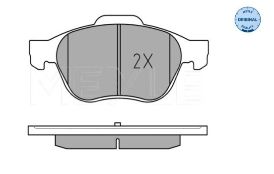 Brake Pad Set, disc brake MEYLE-ORIGINAL Quality 025 239 9617/W, Image 3