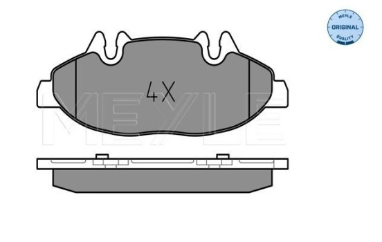 Brake Pad Set, disc brake MEYLE-ORIGINAL Quality 025 240 0720