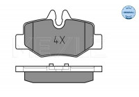 Brake Pad Set, disc brake MEYLE-ORIGINAL Quality 025 240 0817