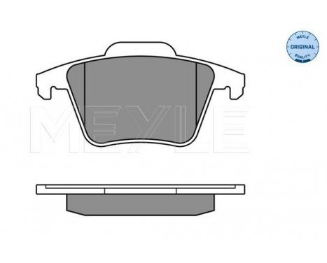 Brake Pad Set, disc brake MEYLE-ORIGINAL Quality 025 240 1118