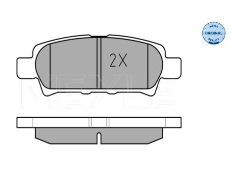 Brake Pad Set, disc brake MEYLE-ORIGINAL Quality 025 240 1416/W, Image 2