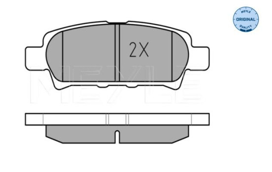 Brake Pad Set, disc brake MEYLE-ORIGINAL Quality 025 240 1416/W, Image 2