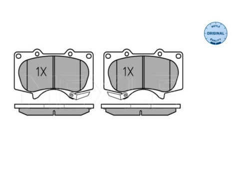 Brake Pad Set, disc brake MEYLE-ORIGINAL Quality 025 240 2417/W, Image 2